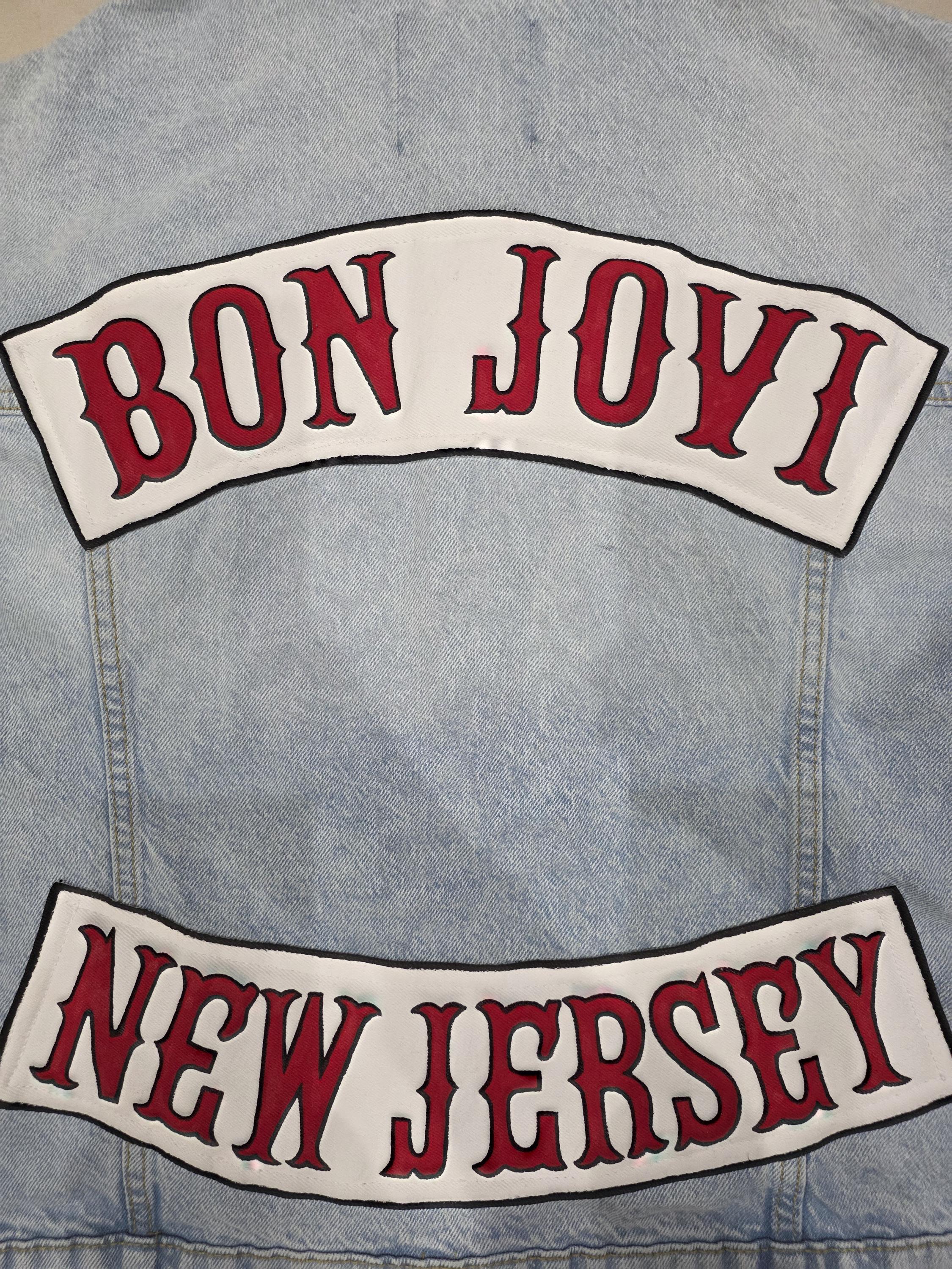 Bon Jovi New Jersey Mens Denim Jacket - Etsy