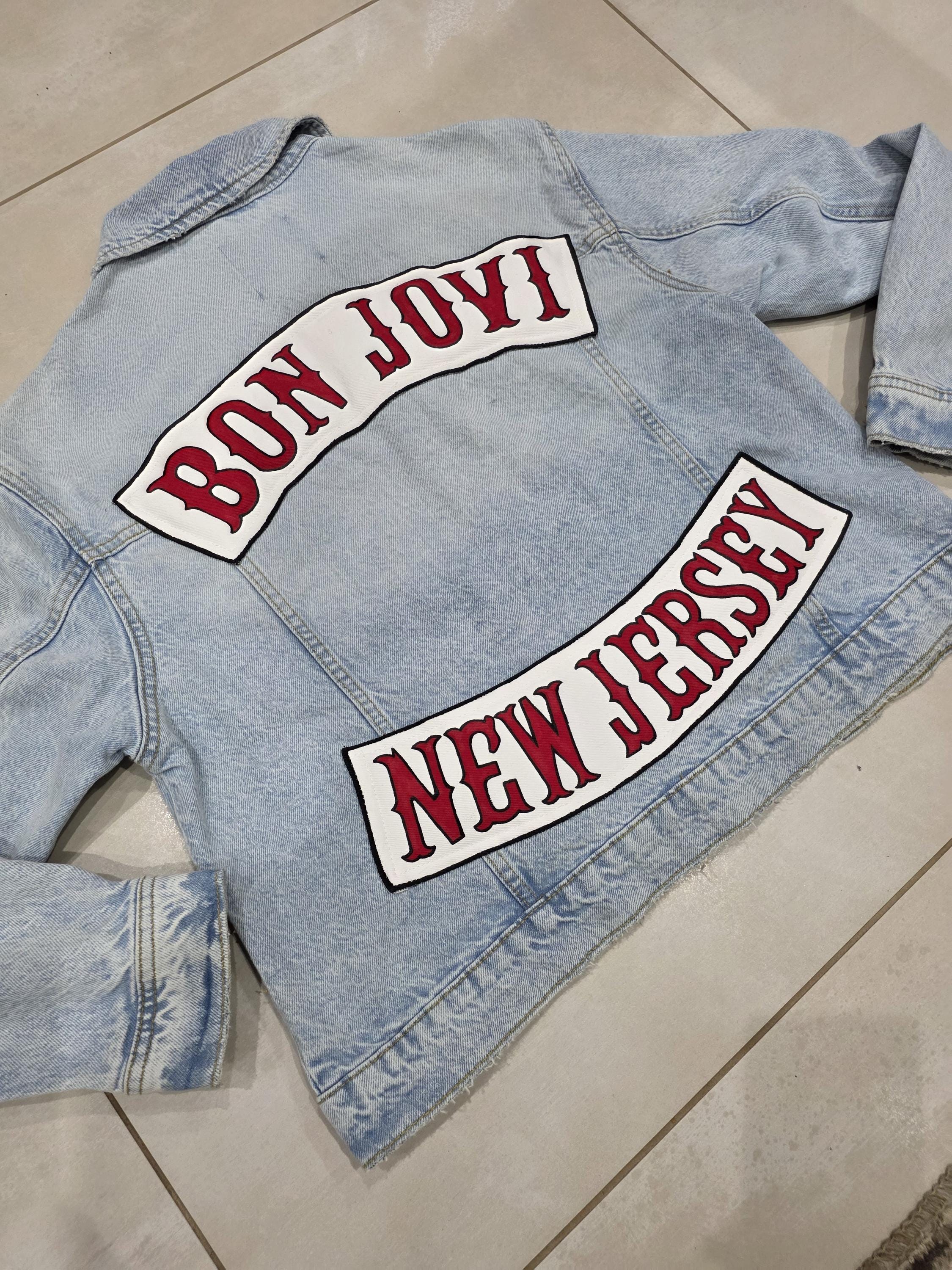 Bon Jovi New Jersey Mens Denim Jacket - Etsy