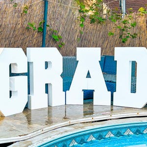 Big Styrofoam Letters Characters | Giant Self Standing Styrofoam Letters | Custom 3D Foam Word Characters and Names | Big foam letters