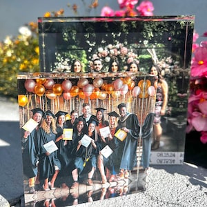 Acrylfotoblock Benutzerdefinierte Fotocollage Bilderrahmen Personalisiertes Geschenk für Freund Acrylplakette mit Foto Schlafzimmerdekor Benutzerdefinierte Plakette