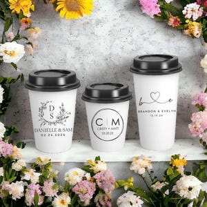 Custom Wedding Paper Cups, Custom Print Paper Cups, Custom Paper Coffee Cups, Personalized Paper Cups, Promotional Paper Cups
