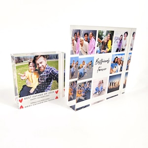 Acryl Bilderrahmen | Kundenspezifisches Fotogeschenk | Acryl Fotoblock | Geschenke für Ihn | Geschenk für Sie | Benutzerdefinierte Bilderrahmen | Vatertags-Geschenke