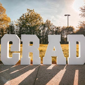 Big foam letters, numbers for birthdays and party decorations