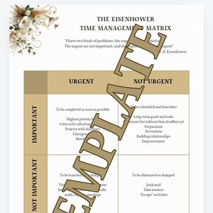 EISENHOWER Time Management Matrix