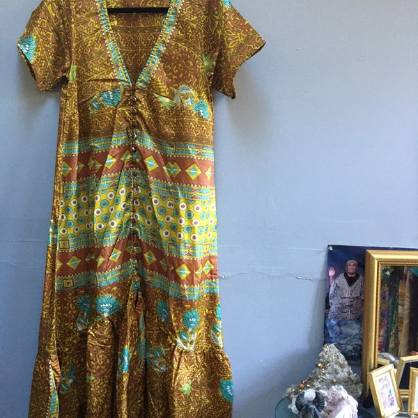 Regular Reversible Upcycled Sari Fairy Skirt  #99 main image 0