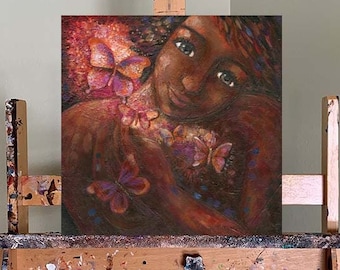 ONE AVAILABLE - Soul & Essence - Original 12x12 inch painting on deep canvas