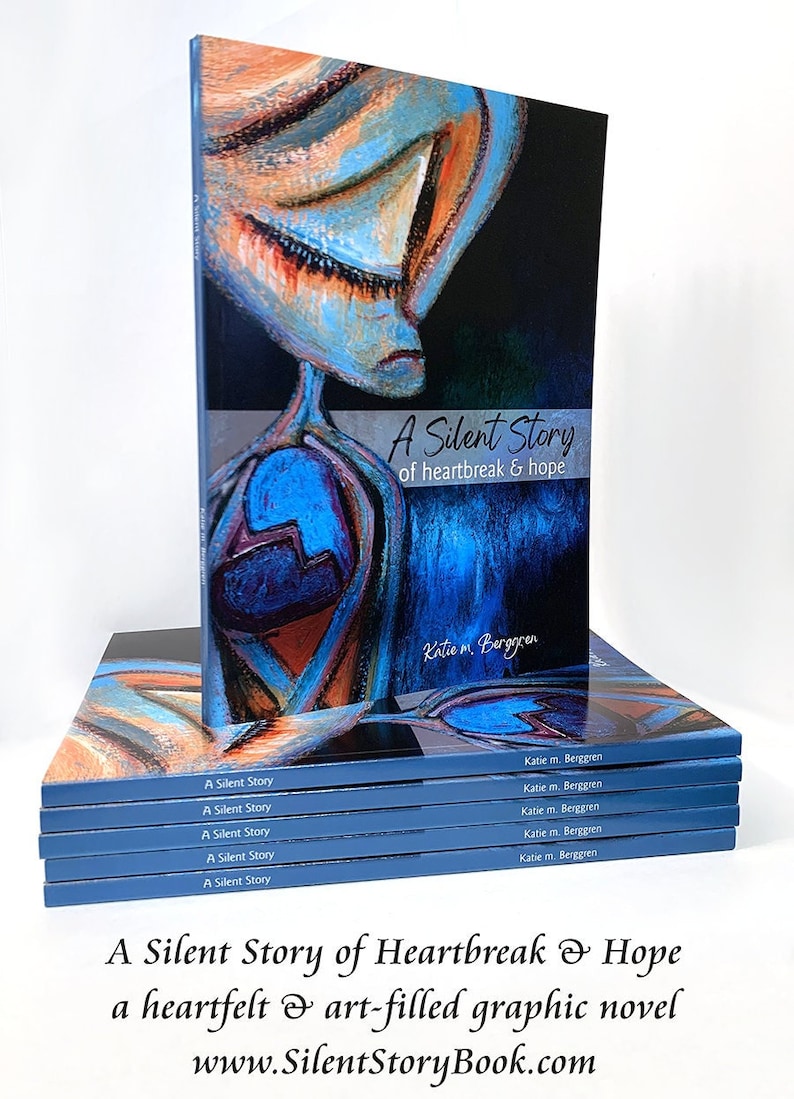 Silent Story by Katie m. Berggren a wordless art book of loss, hope and friendship image 1