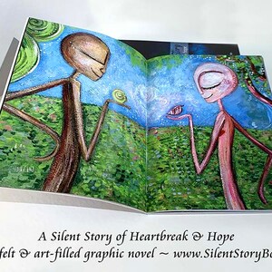 Silent Story by Katie m. Berggren a wordless art book of loss, hope and friendship image 4