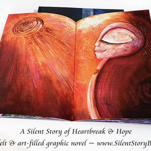 Silent Story by Katie m. Berggren a wordless art book of loss, hope and friendship image 8