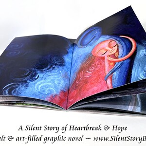 Silent Story by Katie m. Berggren a wordless art book of loss, hope and friendship image 6