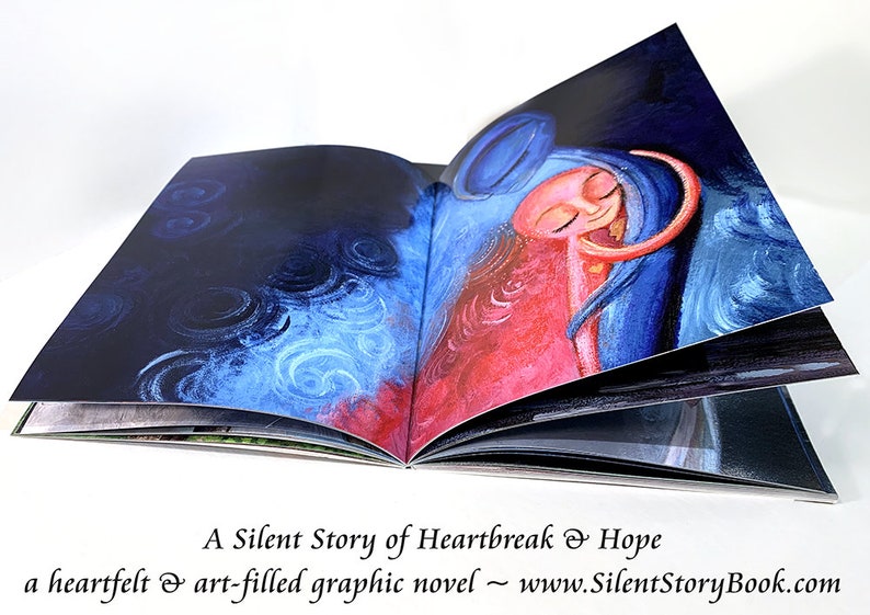 Silent Story by Katie m. Berggren a wordless art book of loss, hope and friendship image 6