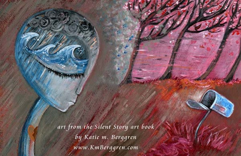 Silent Story by Katie m. Berggren a wordless art book of loss, hope and friendship image 10