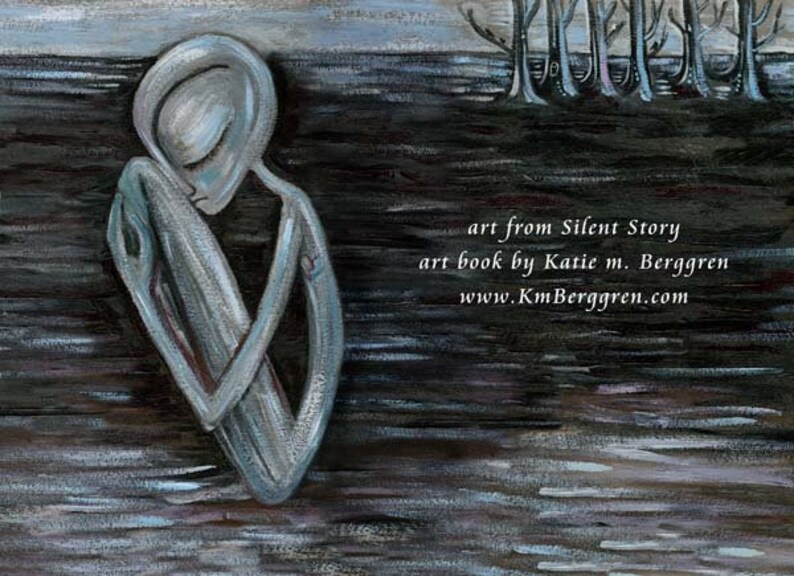 Silent Story by Katie m. Berggren a wordless art book of loss, hope and friendship image 9