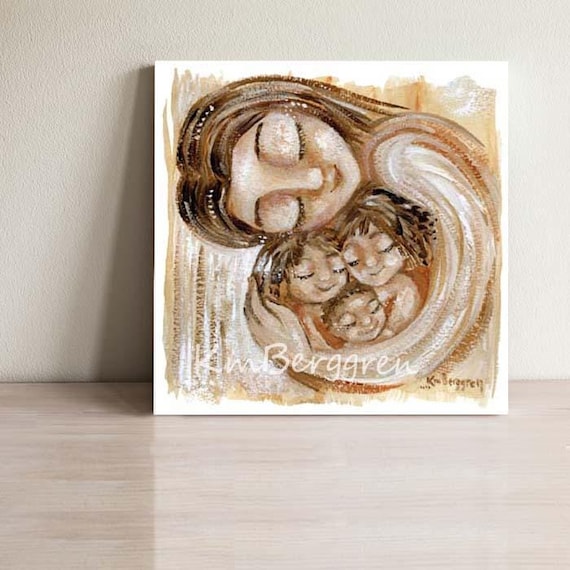 Mother With 3 Children, Keepsake for Mom - Instilling Joy With