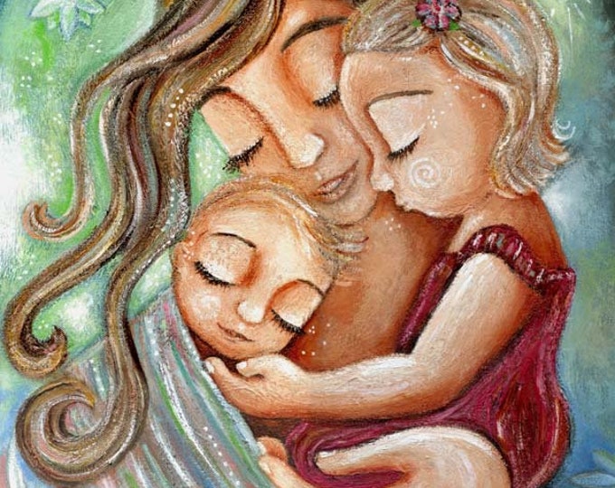 Картина мама и две дочки