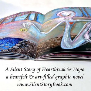 Silent Story by Katie m. Berggren a wordless art book of loss, hope and friendship image 3