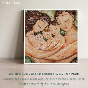 Gift For Parents, Thoughtful Gift for Mom of 3, Mother & Father Art Print - Hold Dear