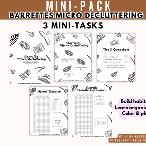 Declutter Barrettes – ADHD Makeup Reset for Overwhelmed Bathrooms – Micro Decluttering Printable