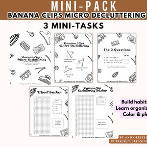 Declutter Banana Clips – ADHD Makeup Reset for Overwhelmed Bathrooms – Micro Decluttering Printable