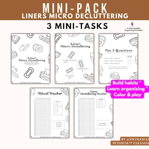 Declutter Liner - ADHD Badezimmer-Reset für überwältigte Badezimmer - Mikro-Entfernung zum Ausdrucken