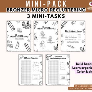 Declutter Bronzer – ADHD Makeup Reset for Overwhelmed Bathrooms – Micro Decluttering Printable
