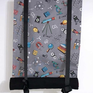 Classroom Door Window Curtain, Science Gray Teacher Roll Up Window Privacy Shade, Security Cover For Office & School Class Safety Panel