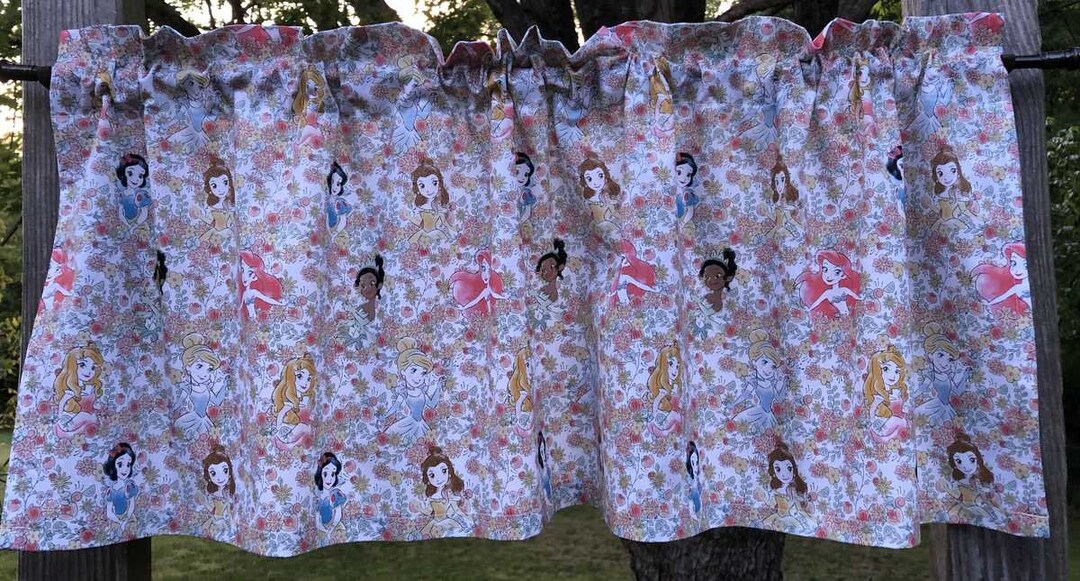 Princess Floral Valance Girl Nursery Bedroom Curtain Valance Sewn From