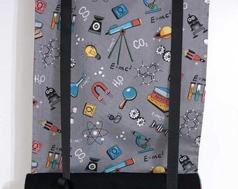 Science Classroom Door Curtain: Privacy Shade, Security Panel (10x37 inches)