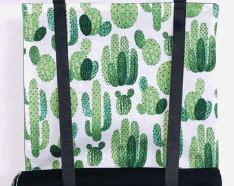 Classroom Door Window Curtain Green Cactus on White, Teacher Roll Up Window Privacy Shade, Security Cover For Office & School Class Safety