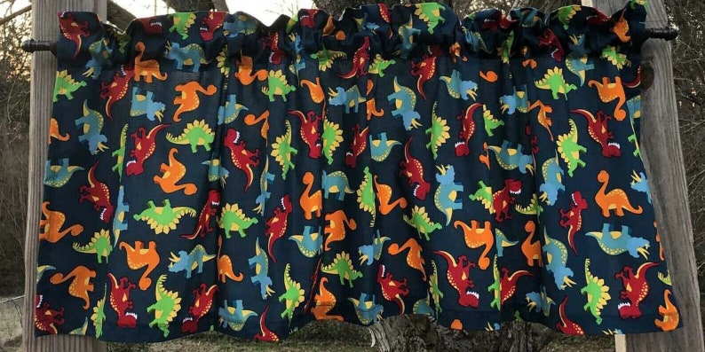 Dinosaur Valance Dino Jurassic Prehistoric Park T Rex Era Boy - Etsy