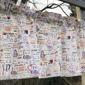 Cortina de cafetería: decoración retro para cocina - Detalles decorativos para el hogar - Cortinas