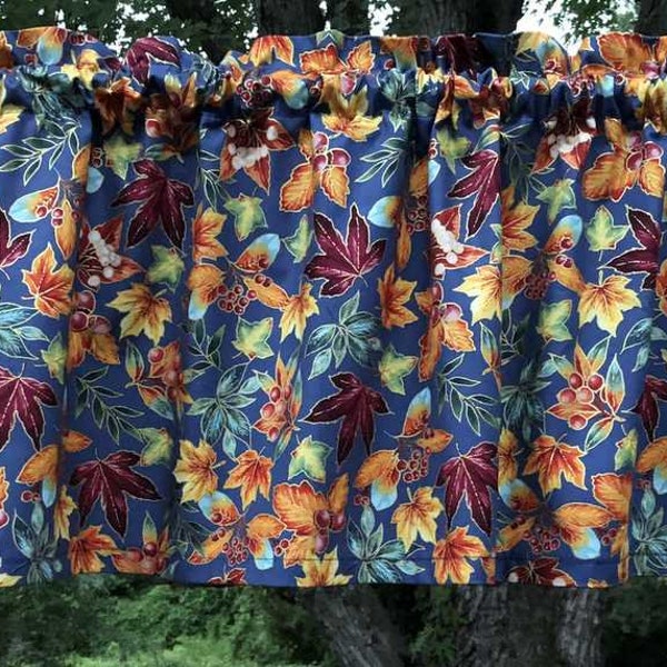 Navy Blue Valance Etsy