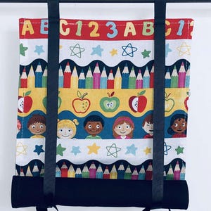 Classroom Door Window Curtain, ABC 123 Teacher Roll Up Window Privacy Shade, Security Cover For Office & School Class Safety Protection