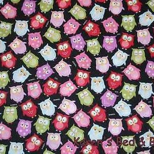 Owl Valance – Sleepy Owls Curtain Topper for Teacher Classroom, Nursery, or Farmhouse Bird-Themed Kitchen & Bedroom Décor t3/20
