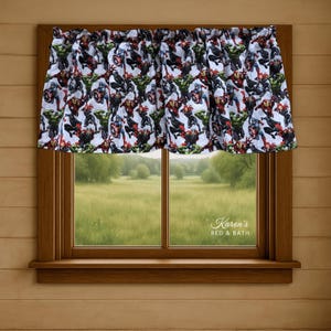 Superhero Valance – Boys Bedroom Window Curtain – Comic Style Window Topper – Kids Room Hero Valance