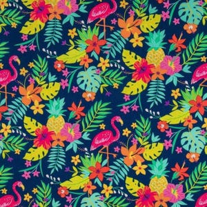 Tropical Leaf Flamingo Valance Nautical Bird Pineapple Floral Leaf Beach Kitchen Bath Window Curtain Valance a3/18