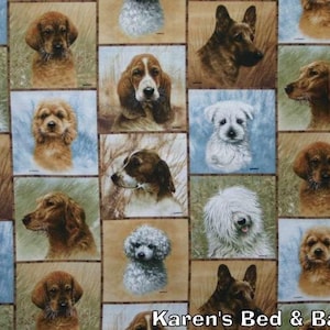 Dog Breeds Valance Canine Block Patch Veterinarian Office Family Pet Shop Bedroom Window Curtain