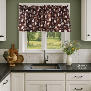 ブラウンコーヒーキッチンバランス - コーヒーカップ＆マグカップ - ファームハウスカントリーカーテン