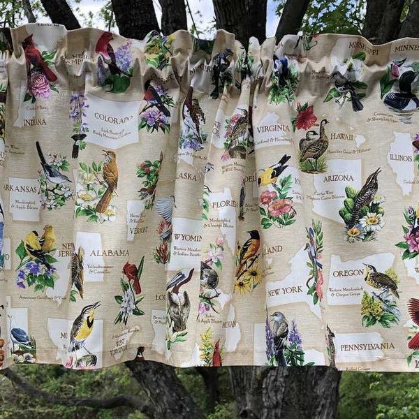 Bird Valance Etsy