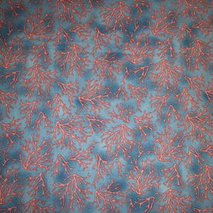 Nautical Coral Reef Valance – Pink Blue Ocean Beach Cottage Curtain – Sea Water Shore Farmhouse Kitchen Bath Bedroom Window Topper