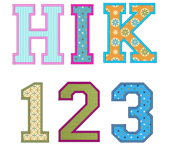 Varsity college applique embroidery designs font instant  etsy