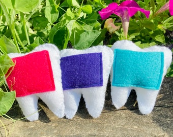 Tooth fairy pillows, kid pillow, dentist accessory