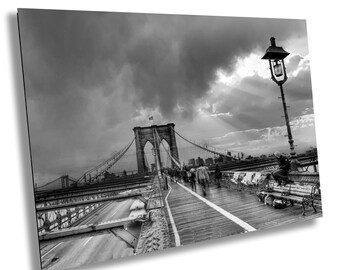 The Brooklyn Bridge Print, New York City, Vintage Photography, Museum Quality Photo Art Print, Wall Art in paper, canvas acrylic or metal