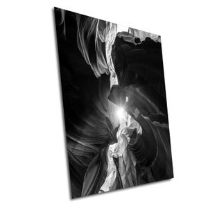 Stampa Antelope Canyon, Slot Canyon, Arizona Landscape Photo, Belle Arti, Stampa fotografica di qualità museale su carta, tela, acrilico o metallo in bianco e nero