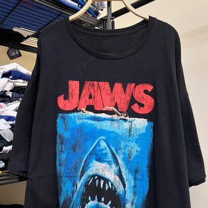 Jaws Fade Natural Adult T-Shirt