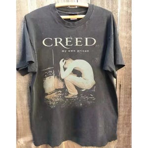 Maglietta retrò Creed Metal, maglietta della band Creed, maglietta da fan della band Creed, maglietta del tour Creed, maglietta con grafica della band rock Creed, maglietta da concerto Creed
