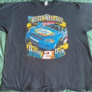 Vintage 90s NASCAR Rusty Wallace #2 Racing T-Shirt, Rusty Wallace T-shirt, Rusty Wallace Fan Racing Tee, Nascar Racing Shirt