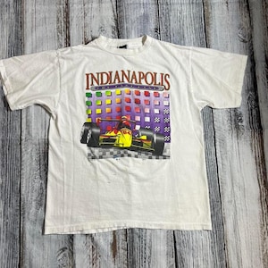 Vintage 90s Indianapolis 500 Indy Racing T-Shirt, Indianapolis 500 T-shirt, IndyCar Fan Racing Tee, Nascar Racing Shirt