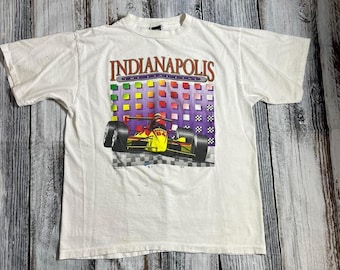 Vintage 90s Indianapolis 500 Indy Racing T-Shirt, Indianapolis 500 T-shirt, IndyCar Fan Racing Tee, Nascar Racing Shirt