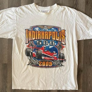 Vintage 2009 Indianapolis 500 IndyCar Racing T Shirt, Indianapolis 500 T-shirt, IndyCar Fan Racing Tee, Nascar Racing Shirt